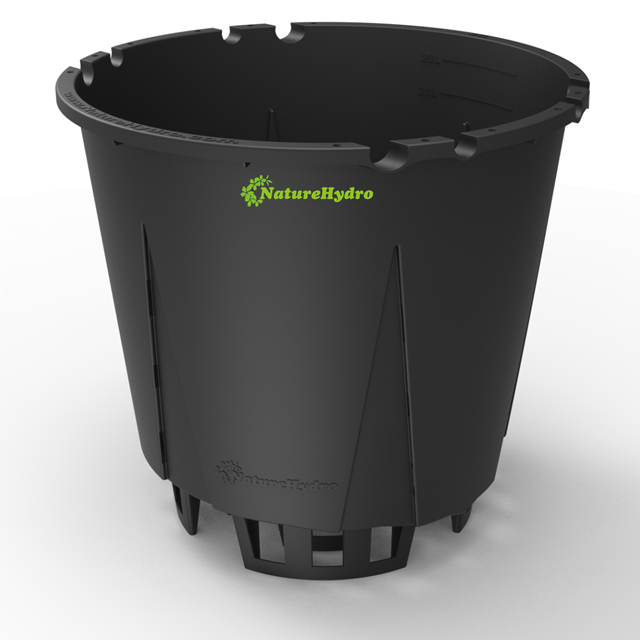 Maceta redonda de 25 L con drenaje